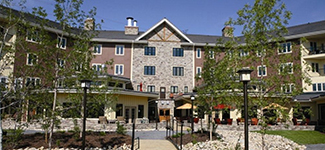 Interior Courtyard, Seniors Residence, Red Deer, Alberta